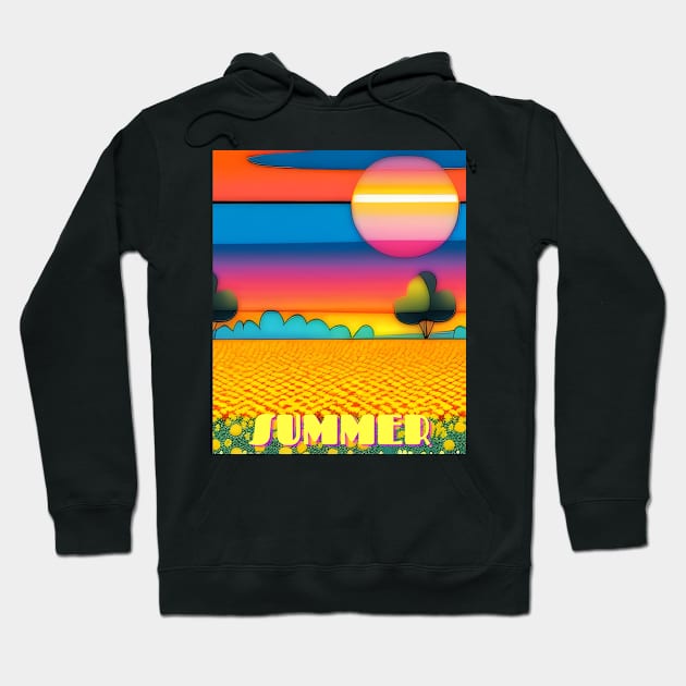 Endless Summer Vibes Hoodie by MagicTrick